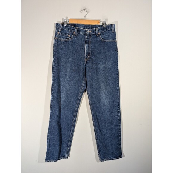 Levi's 550 Men Blue Straight Leg Denim Jeans Sz 36 Vintage Western Farm - Picture 1 of 10
